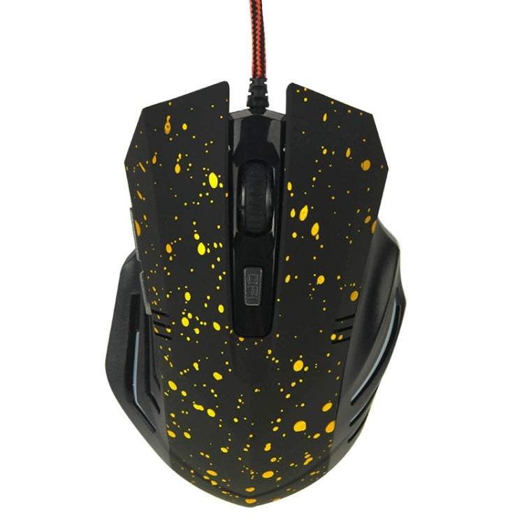 USB 6D Wired Optical Magic Gaming Mouse for Computer PC Laptop(Yellow)