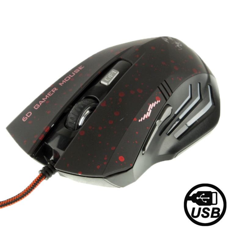 WEYES 2400DPI USB Optical 6D Competitive Game Mouse