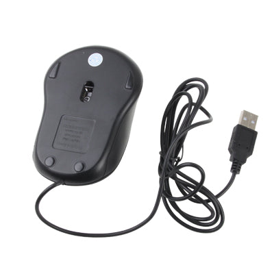 800DPI/1600DPI Adjustable USB Optical Mouse (Black)