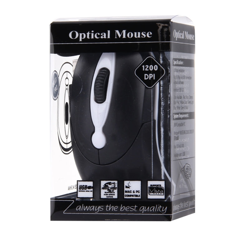 1200DPI USB Optical Mouse(Black)