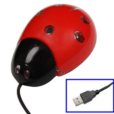 Beetle Style USB 3D Optical Mouse (Red)