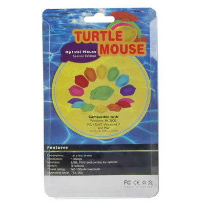 Turtle Style USB 3D Optical Mouse