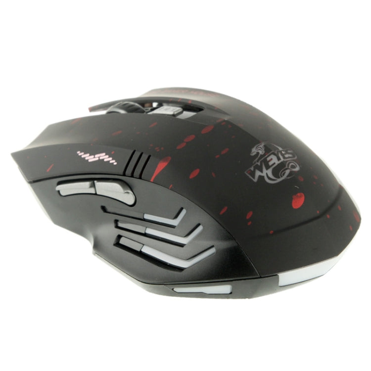 WEYES 2.4GHz 1000-1600 DPI Wireless 6D Game Mouse with USB Mini Receiver and LED Light