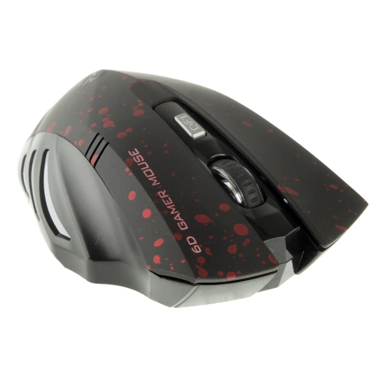 WEYES 2.4GHz 1000-1600 DPI Wireless 6D Game Mouse with USB Mini Receiver and LED Light