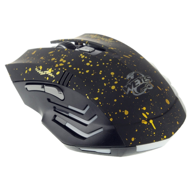 WEYES 2.4GHz 1000-1600 DPI Wireless 6D Game Mouse with USB Mini Receiver and LED Light