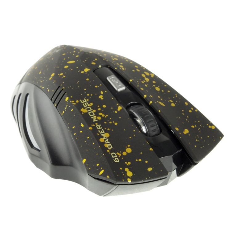 WEYES 2.4GHz 1000-1600 DPI Wireless 6D Game Mouse with USB Mini Receiver and LED Light