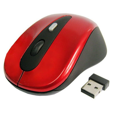 2.4GHz Wireless Optical Mouse with USB Receiver, Plug and Play, Working Distance up to 10 Meters