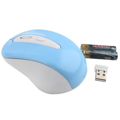 2.4GHz Wireless Optical Mouse with USB Receiver, Plug and Play, Working Distance up to 10 Meters