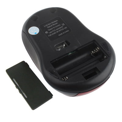 2.4GHz Wireless Optical Mouse with USB Receiver, Plug and Play, Working Distance up to 10 Meters