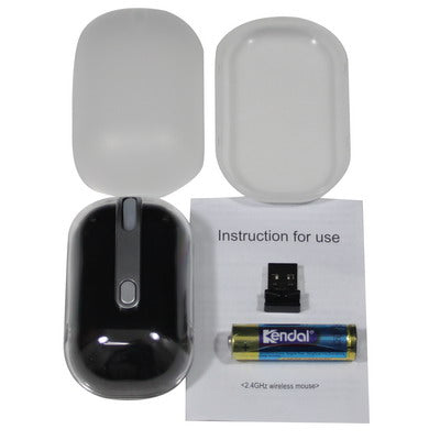 2.4GHz Wireless Optical Mouse with USB Mini Receiver(Black)