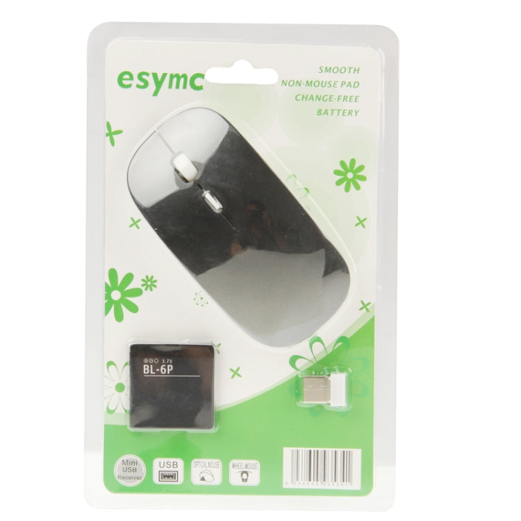 2.4GHz DPI 4D Wireless Optical Mouse with USB Mini Receiver & USB Retractable Cable, Working Distance: 10m