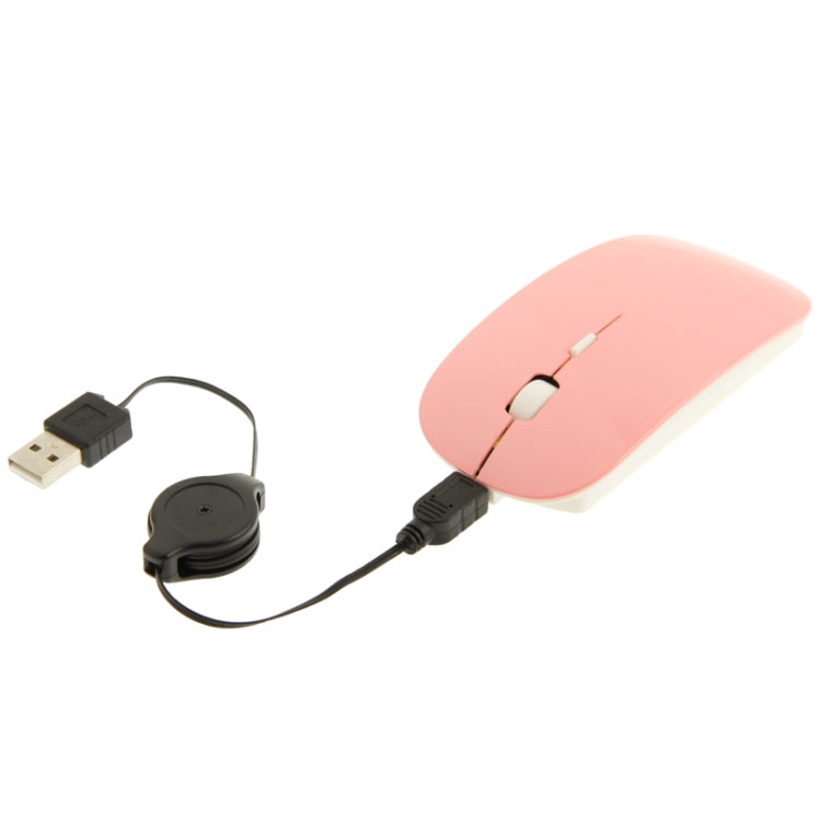 2.4GHz DPI 4D Wireless Optical Mouse with USB Mini Receiver & USB Retractable Cable, Working Distance: 10m