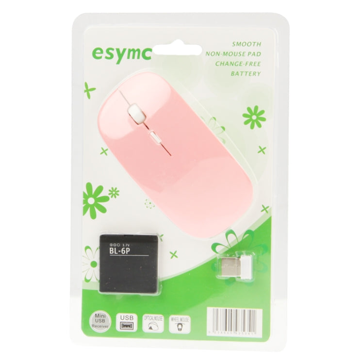 2.4GHz DPI 4D Wireless Optical Mouse with USB Mini Receiver & USB Retractable Cable, Working Distance: 10m