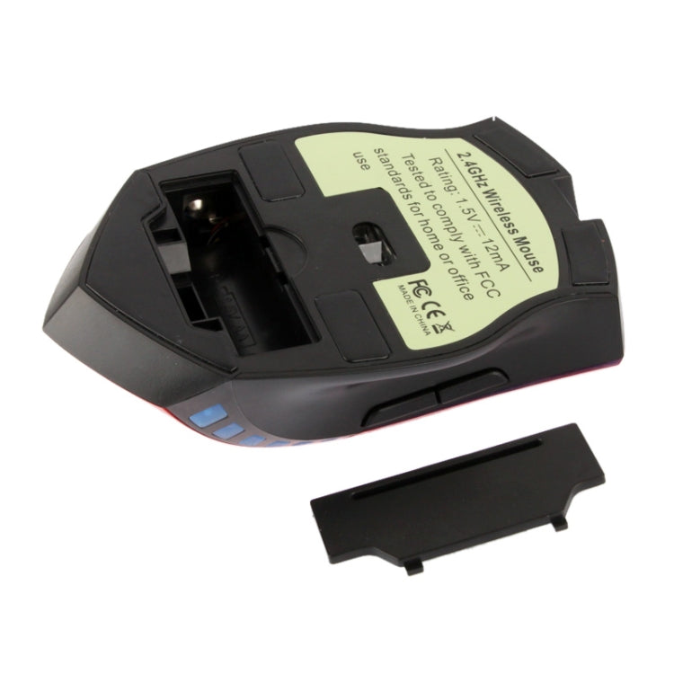 Aula Series 2.4GHz 800-1600-2000 DPI 7D Wireless Optical Mouse with USB Mini Receiver, Plug and Play (Red)