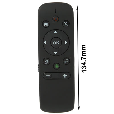 T31 2.4GHz Wireless Air Mouse / Fly Mouse / Smart Remote Control for Android TV Box / Smart TV / TV Stick / PC, Size: 134.7 x 40.1 x 18.9mm(Black)