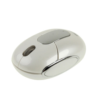 Bluetooth Wireless Mini Optical Mouse, Working Distance up to 10 Meters(White)