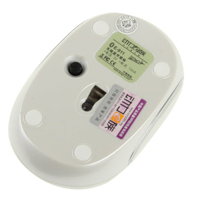 Bluetooth Wireless Mini Optical Mouse, Working Distance up to 10 Meters(White)