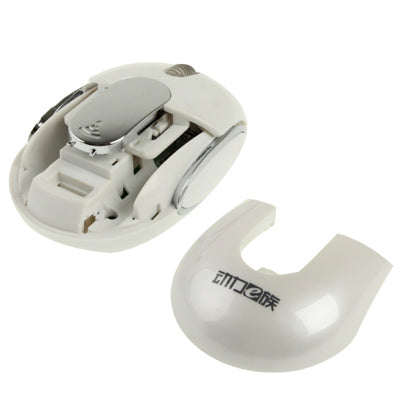 Bluetooth Wireless Mini Optical Mouse, Working Distance up to 10 Meters(White)
