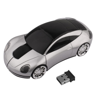 2.4GHz Wireless Car Style Optical Mouse with USB Mini Receiver, Plug and Play, Working Distance up to 10 Meters