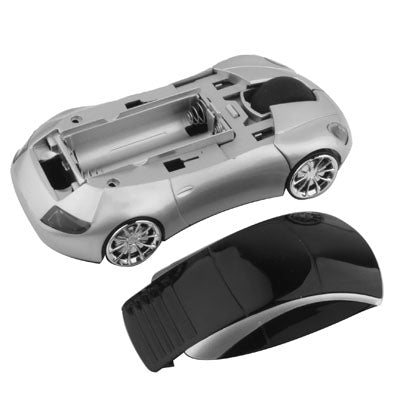 2.4GHz Wireless Car Style Optical Mouse with USB Mini Receiver, Plug and Play, Working Distance up to 10 Meters
