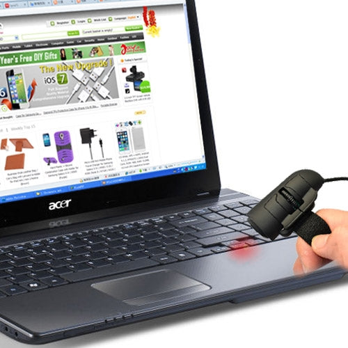 Mini 3D Optical USB Finger Mouse(Black)