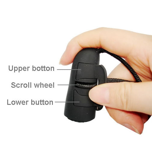 Mini 3D Optical USB Finger Mouse(Black)