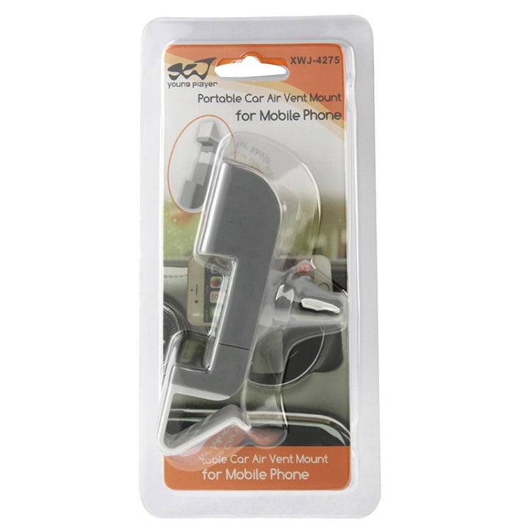 Universal Car Air Vent Phone Holder Stand Mount, For iPhone, Galaxy, Huawei, Xiaomi, Lenovo, Sony, LG, HTC and Other Smartphones (Grey + White)