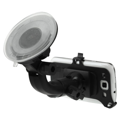 Suction Cup Car Holder for Galaxy S III / i9300, Support 360 Degree Rotation(Black)