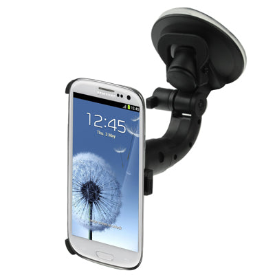Suction Cup Car Holder for Galaxy S III / i9300, Support 360 Degree Rotation(Black)