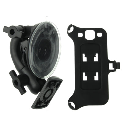 Suction Cup Car Holder for Galaxy S III / i9300, Support 360 Degree Rotation(Black)