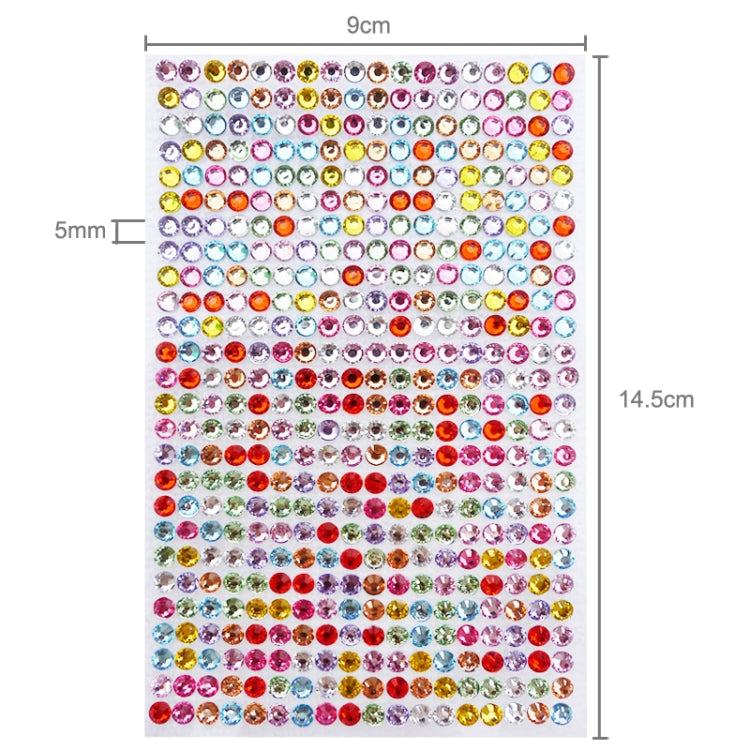 468 PCS Glitter Crystal Diamond Decoration / Shining Rhinestone Sticker for Car Sticker & Cell Phone Ornament