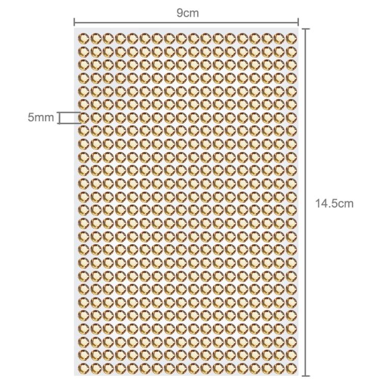 468 PCS Glitter Crystal Diamond Decoration / Shining Rhinestone Sticker for Car Sticker & Cell Phone Ornament