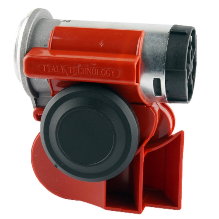Compact Motorcycle Air Horn with Relay (YSK-888)(Red)