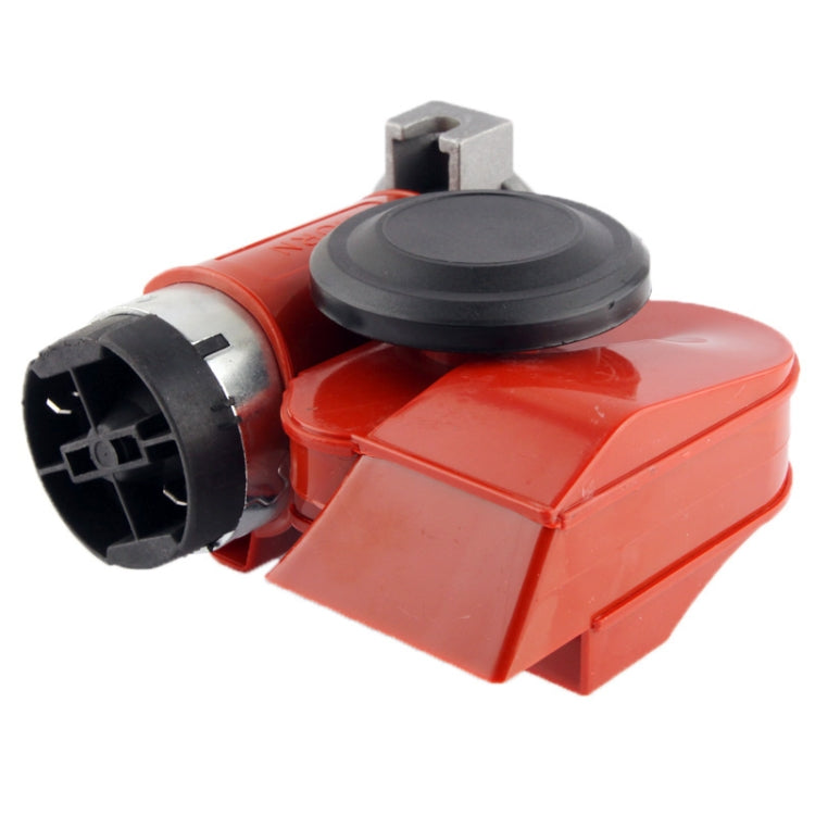 Compact Motorcycle Air Horn with Relay (YSK-888)(Red)