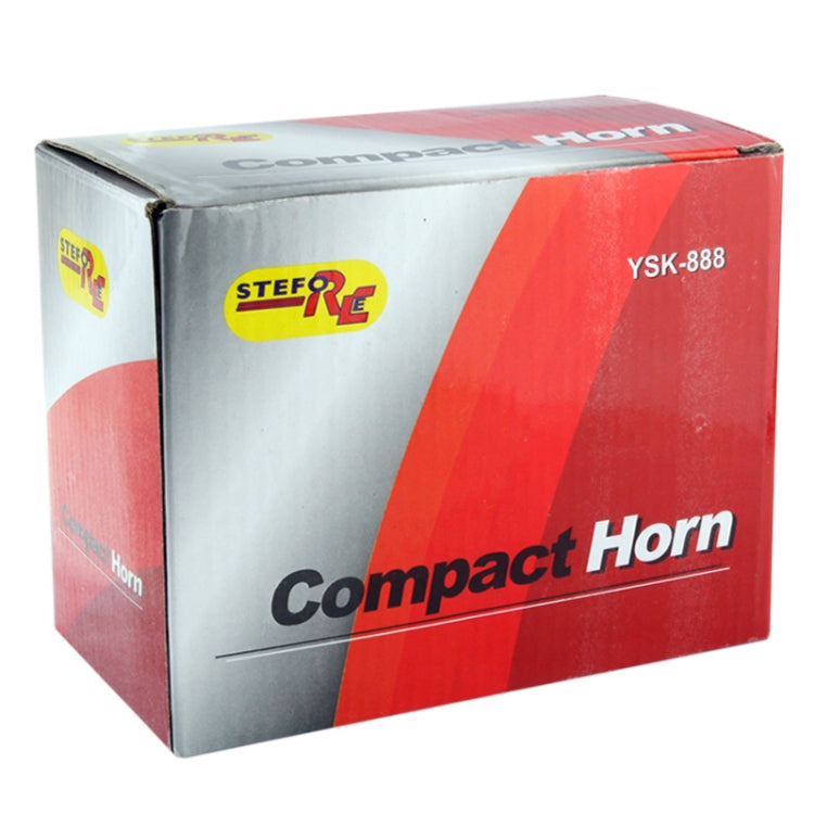 Compact Motorcycle Air Horn with Relay (YSK-888)(Red)