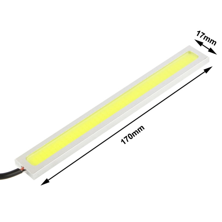 2 x 6W DIY White LED Daytime Running Light / DRL Lamp, Length: 17cm