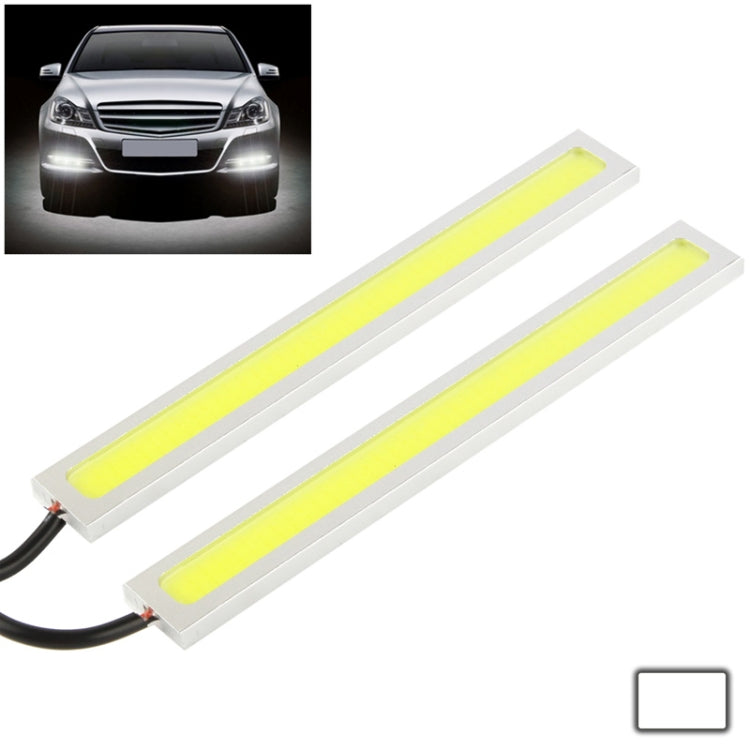 2 x 6W DIY White LED Daytime Running Light / DRL Lamp, Length: 17cm