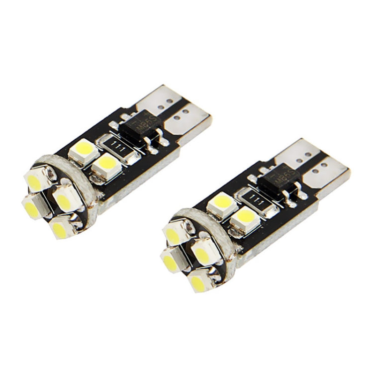 1 Pair T10 White 8 LED 3528 SMD CANBUS Car Signal Light Bulb
