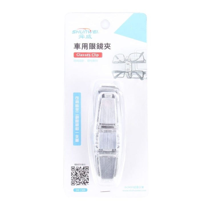 Car Vehicle Accessory Double Clip Design Sunglasses Eyeglasses Card Pen Holder Clip