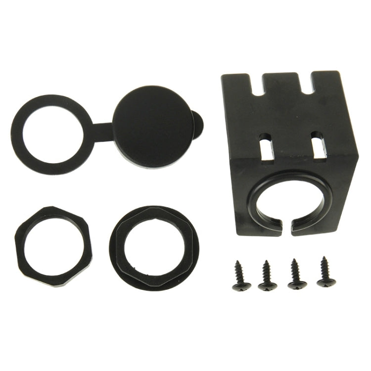 USB 2.0 & 2 RCA Male to USB 2.0 & 3.5mm Female Adapter Cable with Car Flush Mount, Length: 2m