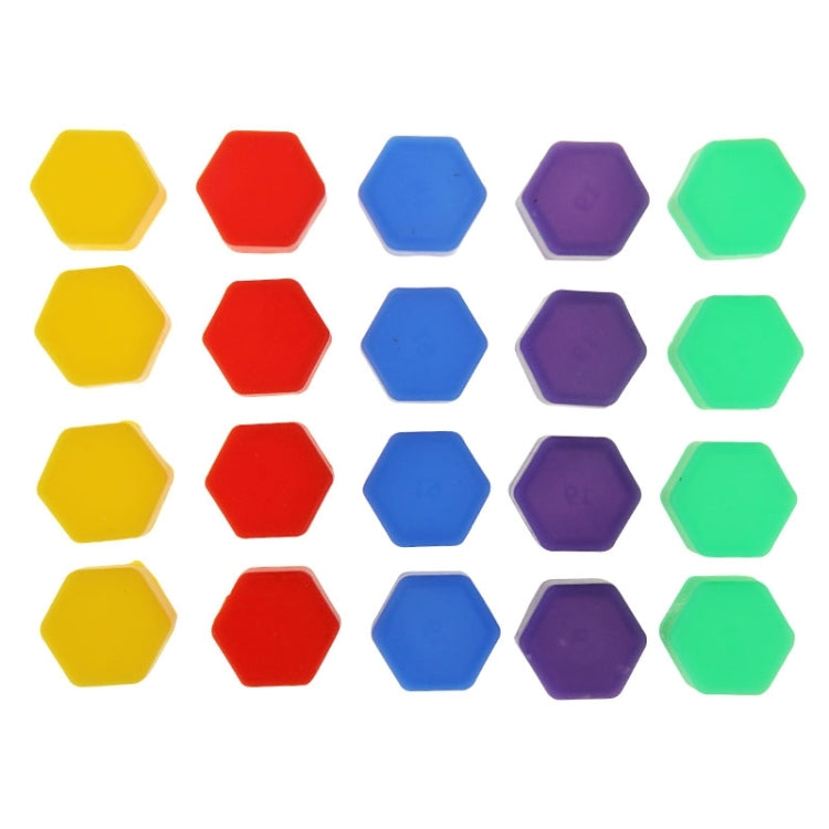 20 PCS 19mm Wheel Hub Screw Cover, Size: 2.5x2.3x1.7 cm