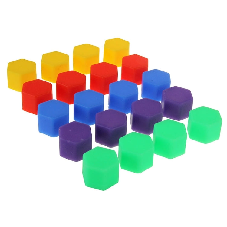 20 PCS 19mm Wheel Hub Screw Cover, Size: 2.5x2.3x1.7 cm