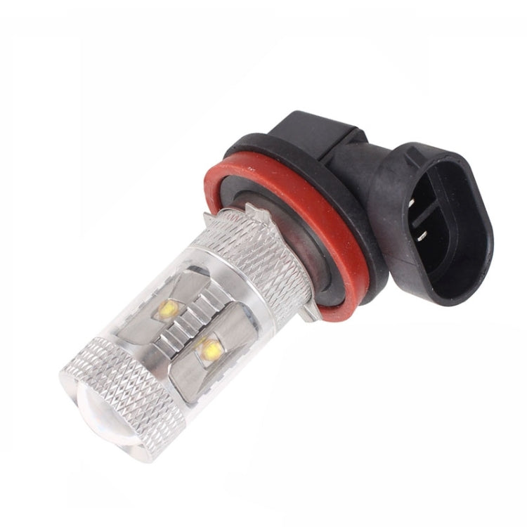 H11 30W 700LM 6500K White Light 6 cree LED Car Foglight , Constant Current , DC12-24V ( Silver + Black )