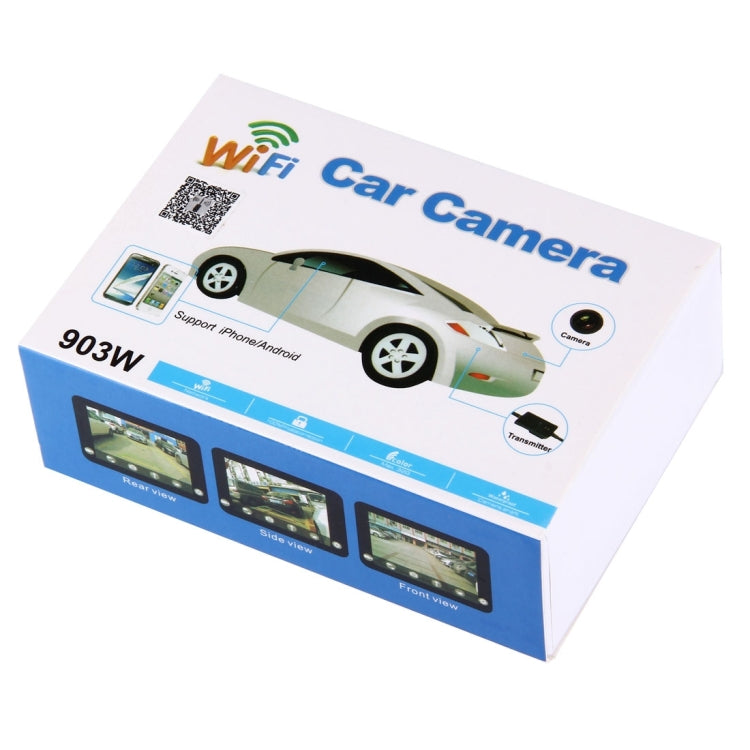 903W WiFi AV Video Transmitter with Mini Butterfly Type Rear View Camera for Car