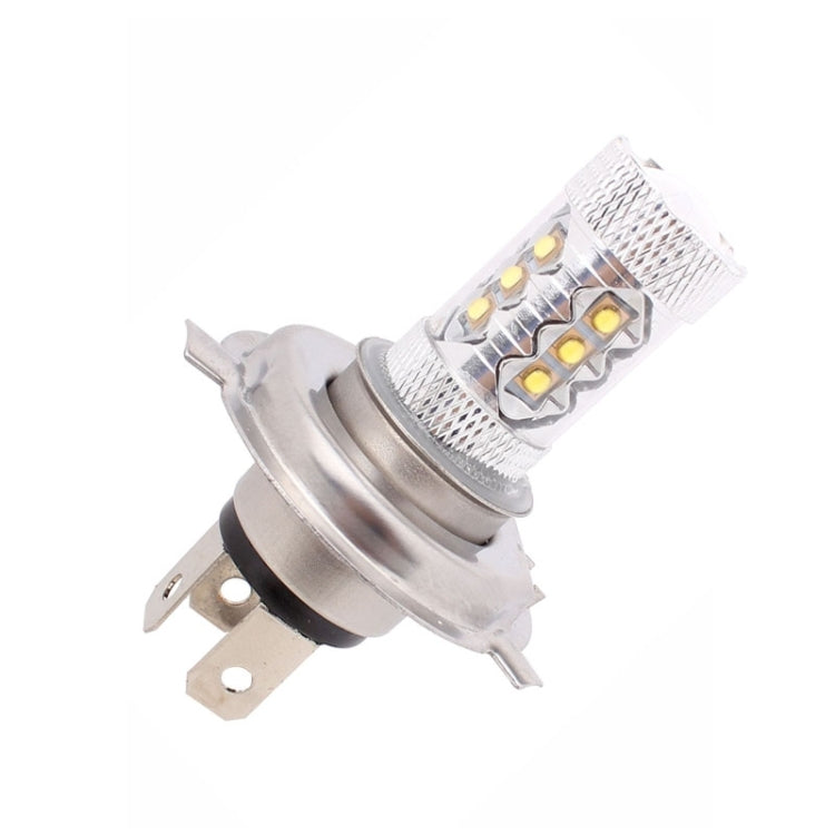 H4 80W 800LM 6500K White Light 16-3535-LEDs Car Foglight , Constant Current , DC12-24V(White Light)