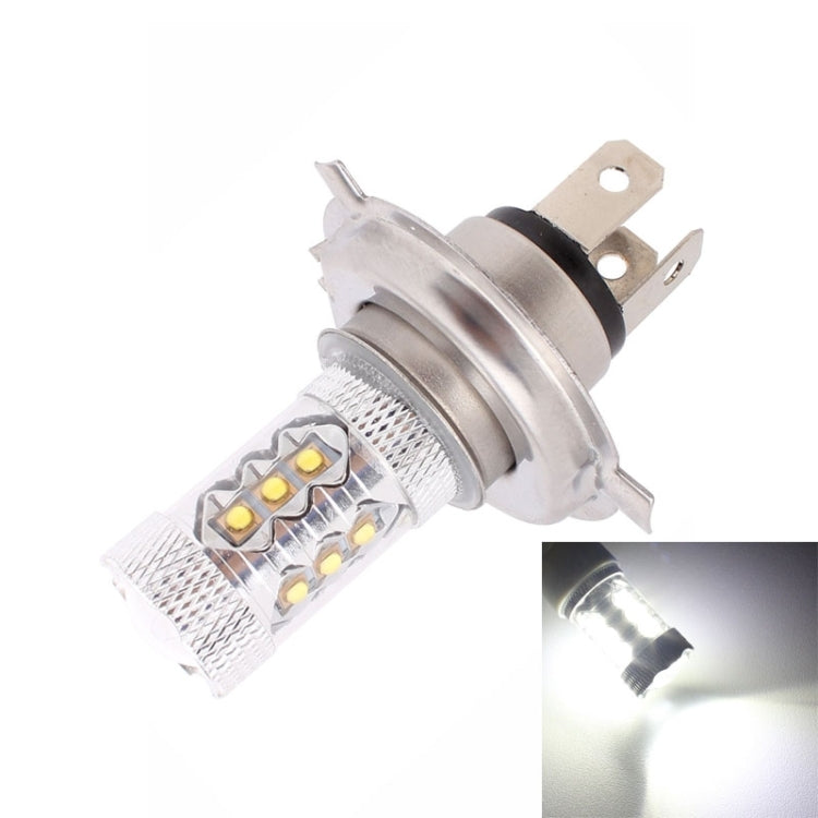 H4 80W 800LM 6500K White Light 16-3535-LEDs Car Foglight , Constant Current , DC12-24V(White Light)