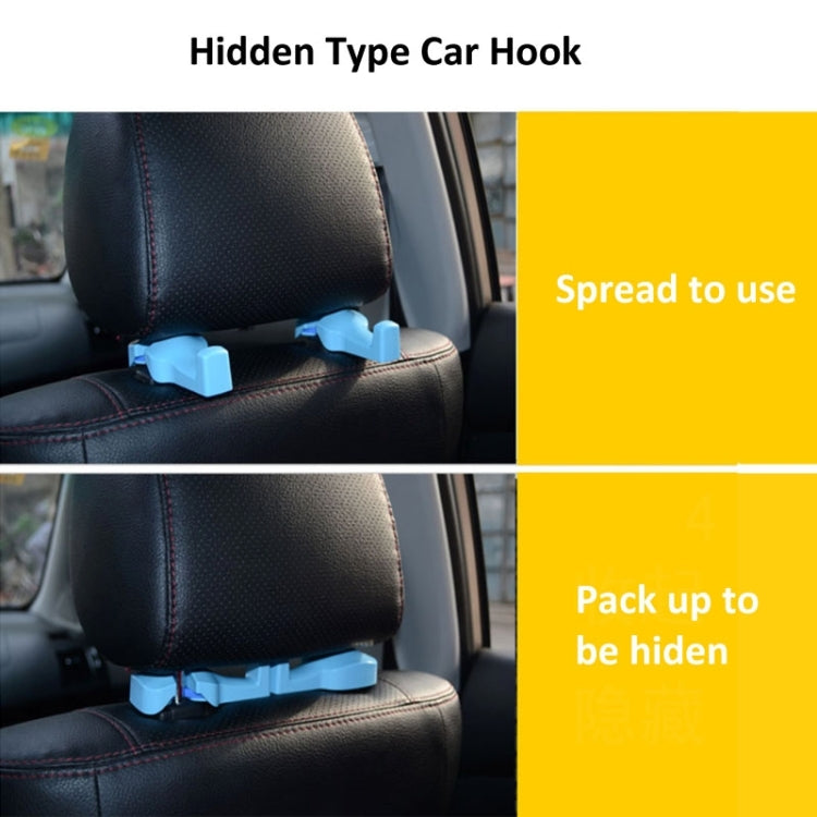 1 Pair Hidden Type Car Hook