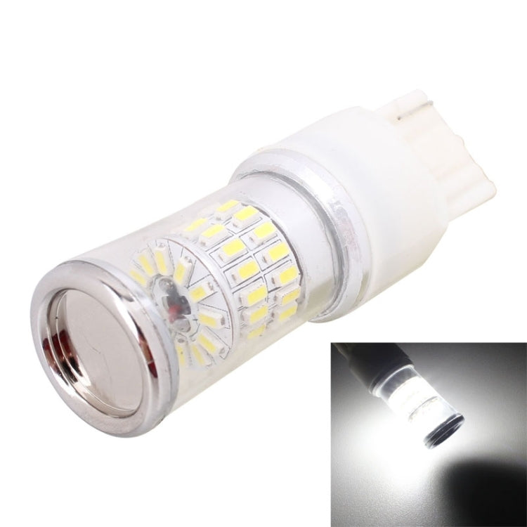 T20 Single Wire 4.8W 480LM 6500K White Light 48 SMD 3014 LED Car Rear Fog Light Lamp Bulb for Vehicles, Constant Current, DC 12-24V