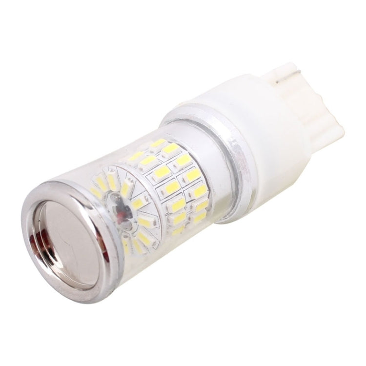 T20 Single Wire 4.8W 480LM 6500K White Light 48 SMD 3014 LED Car Rear Fog Light Lamp Bulb for Vehicles, Constant Current, DC 12-24V