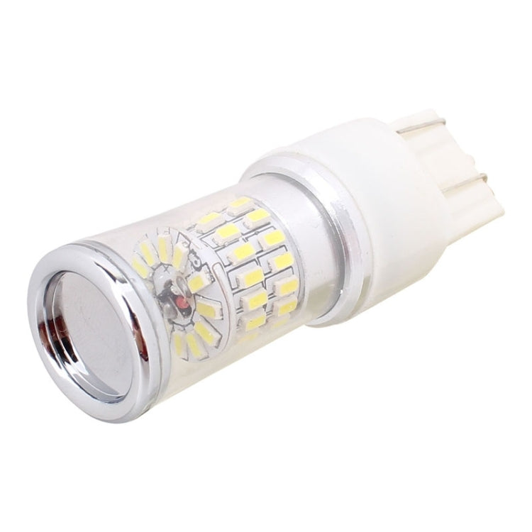 T20 Dual Wire 4.8W 480LM 6500K White Light 48 SMD 3014 LED Car Daytime Running Light Lamp Bulb for Vehicles, Constant Current, DC 12-24V